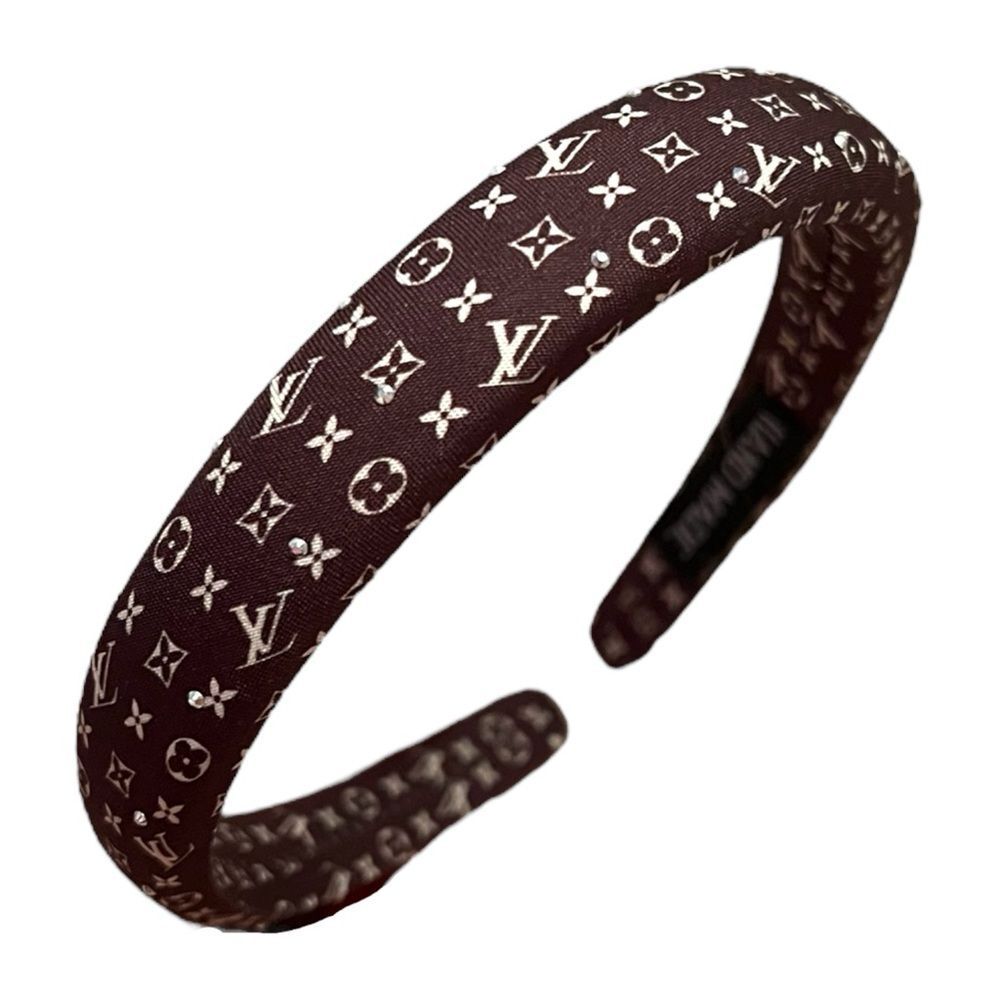💎2/$30💎 Upcycled Handmade Designer Inspired Brown And Tan Monogram Headband